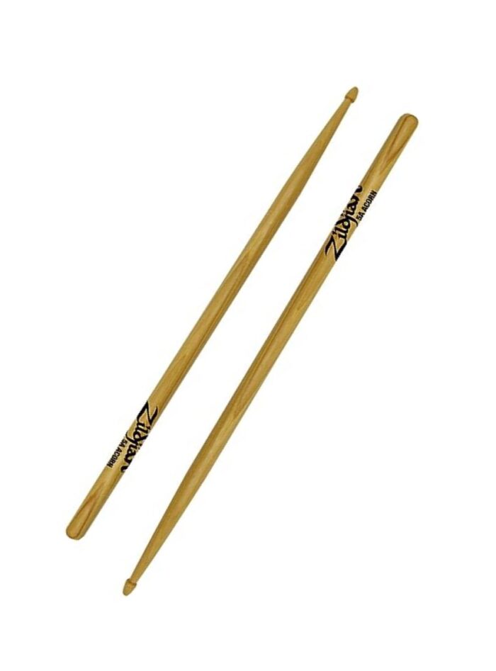 Zildjian 5ACW 5A-Hickory Acorn Drumsticks with Wood Acorn Tips