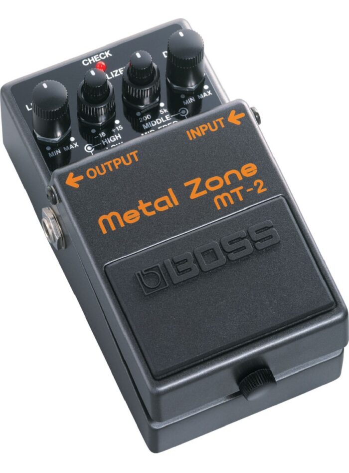 Boss MT-2 Metal Zone Distortion Pedal_angle_gal