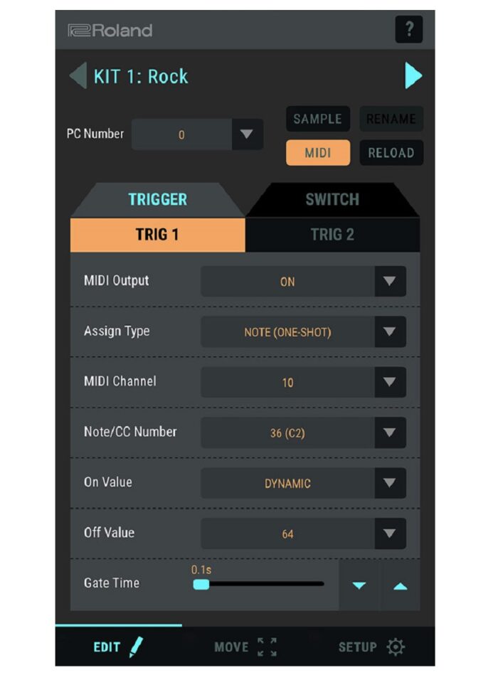 Roland TM-1 Drum Trigger Module_editor_kit_1_gal