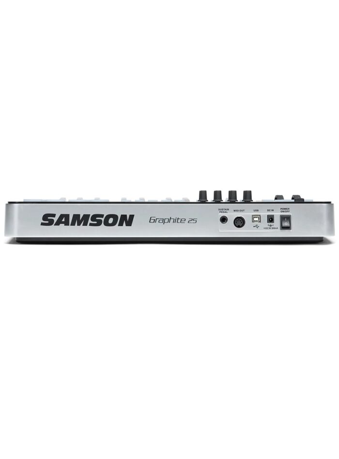Samson Graphite 25 25-key USB MIDI Keyboard Controller_back