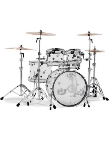 DW Design Series 5-piece Shell Pack - Clear Acrylic (Without Hardware)