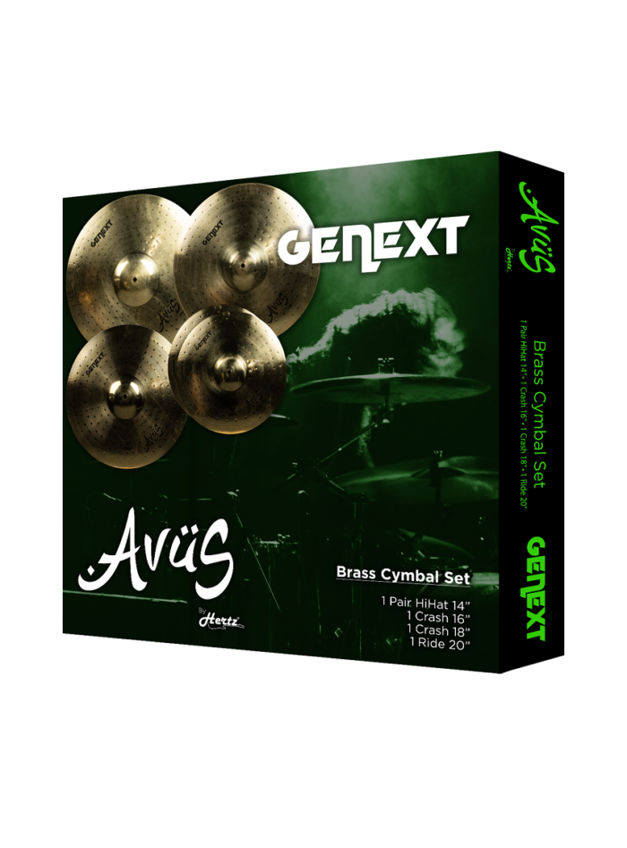 Avus Genext Brass Cymbal Set - 4Pack Box