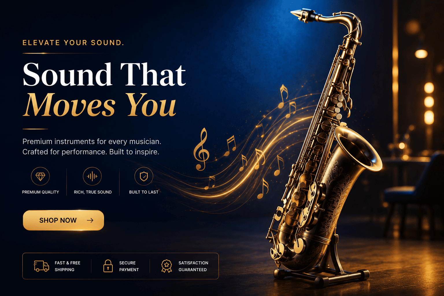 Sound That Moves You — premium instruments at Vibe Music
