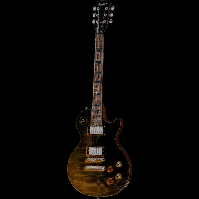 Epiphone Les Paul in amber sunburst