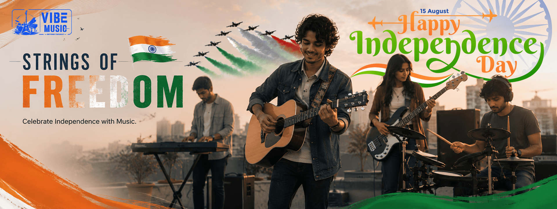 Strings of Freedom — Celebrate Independence Day with music at Vibe Music