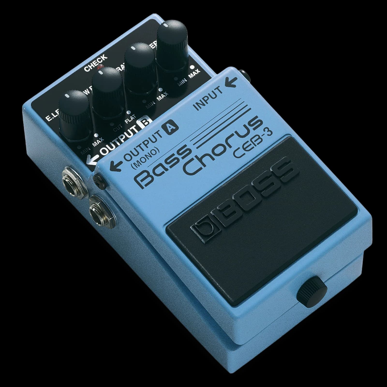 BOSS CEB-3 Bass Chorus Effects Pedal with Low-Frequency Range Control, Stereo Output, Rate & Depth Controls and Rich Modulation Tone view 1