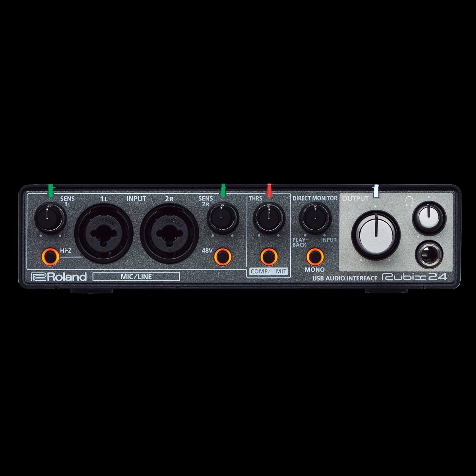 Roland Rubix - 24 USB Audio Interface with 2-In/4-Out Connectivity, MIDI I/O, Hi-Z Input, Low-Latency Monitoring & Studio-Quality Recording view 1