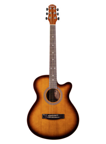 Hertz HZA4800 Acoustic Guitar Brown Shadow Sunburst