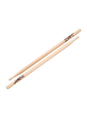 Zildjian 5AWN Hickory Natural Finish 5A Wood Tip Drumsticks