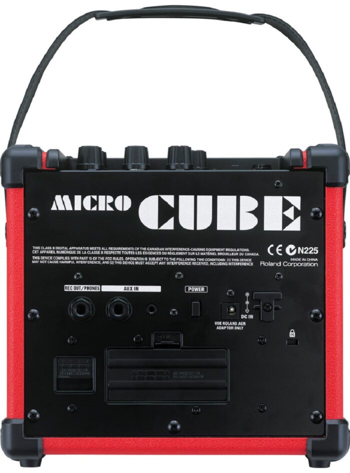 Roland MICRO CUBE-Red Limited Edition Guitar Amplifier_back_gal