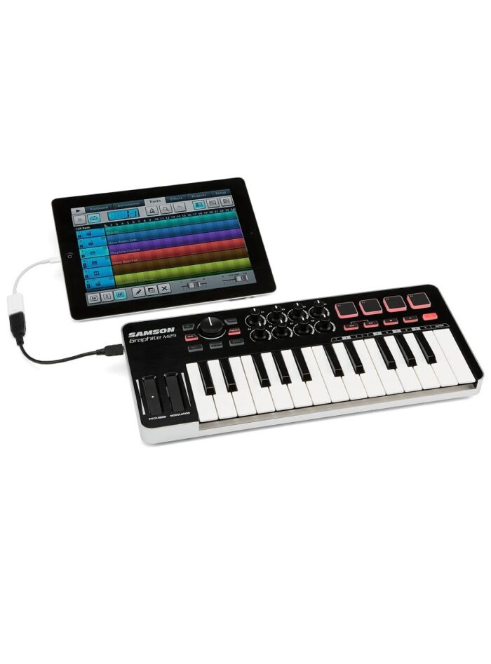 Samson Graphite-M25 MIDI Controller_iPad