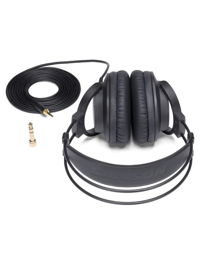 Samson SR880 Studio Headphones_Laying-Top