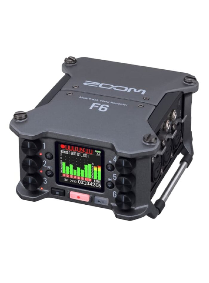 Zoom F6 Multitrack Field Recorder_slant_02