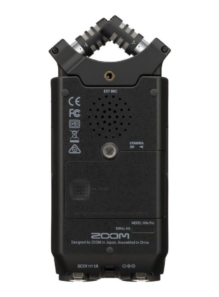 Zoom H4n Pro Handy Recorder_Black_rear