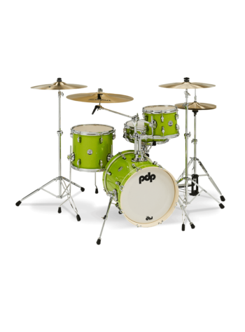 PDP PDNY1604EL New Yorker 4-Piece Drum Shell Pack – Electric Green Sparkle