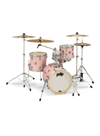 PDP PDNY1604PR New Yorker 4-piece Drum Shell Pack - Pale Rose Sparkle