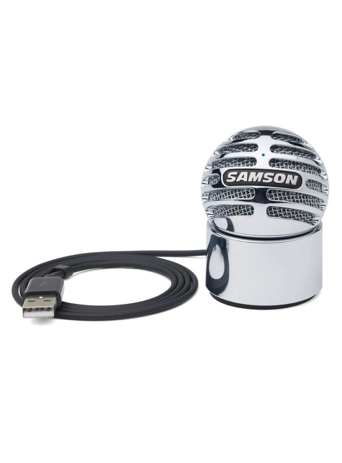 Samson Meteorite Desktop USB Condenser Microphone_Head_On_Press