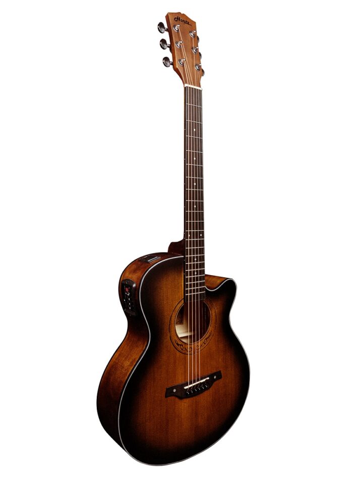 Hertz HZA4060 Semi-Acoustic Guitar_angled