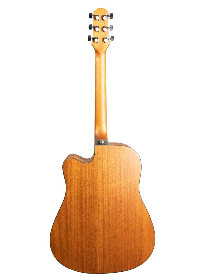 Hertz HZA9800 Acoustic Guitar - Natural_Back