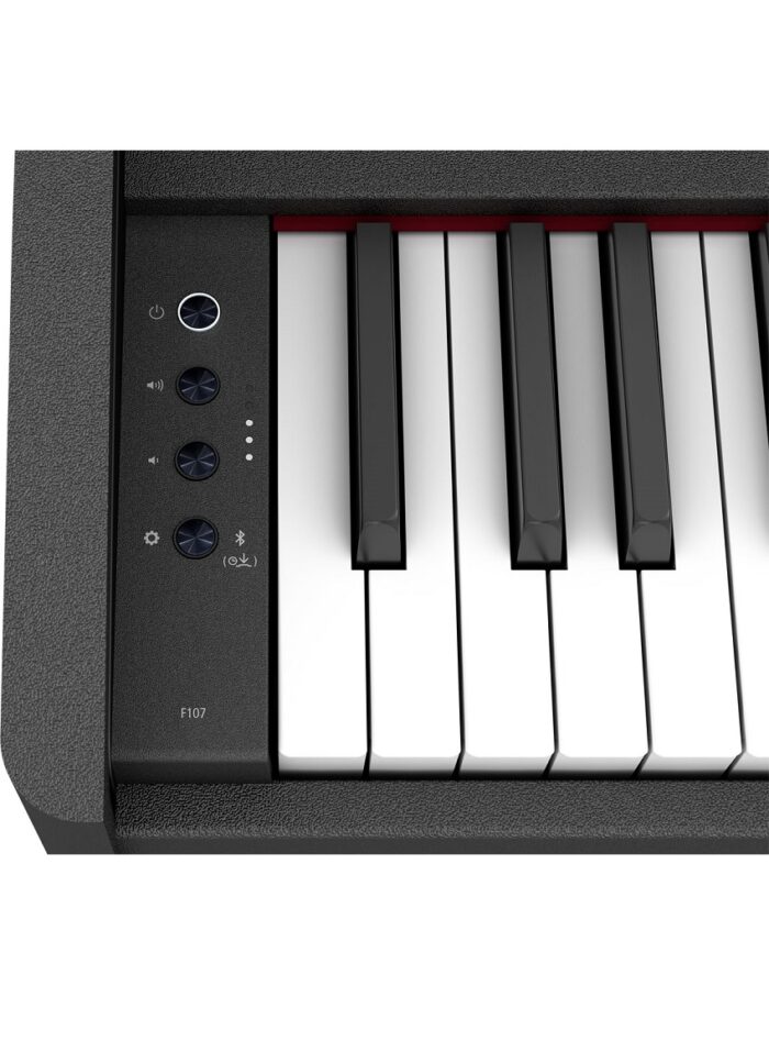 Roland F107 Digital Upright Piano - Black_controls_gal