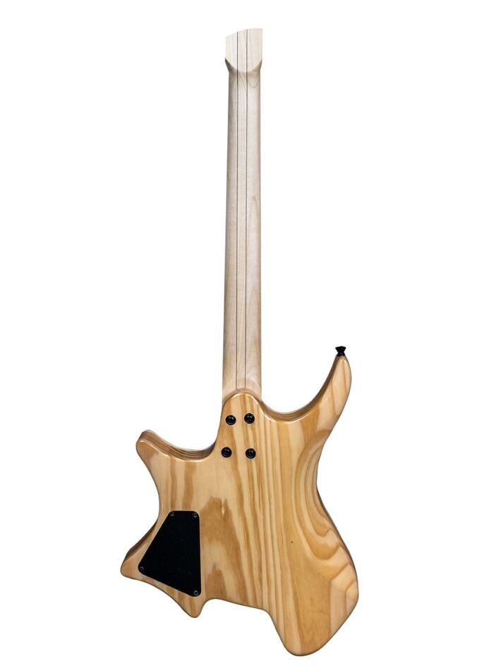 Hertz Astra Headless Guitar - Natural_Back