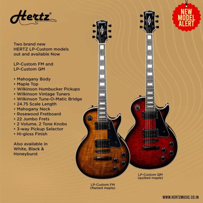 Hertz LP Custom Electric Guitar – FM_specs