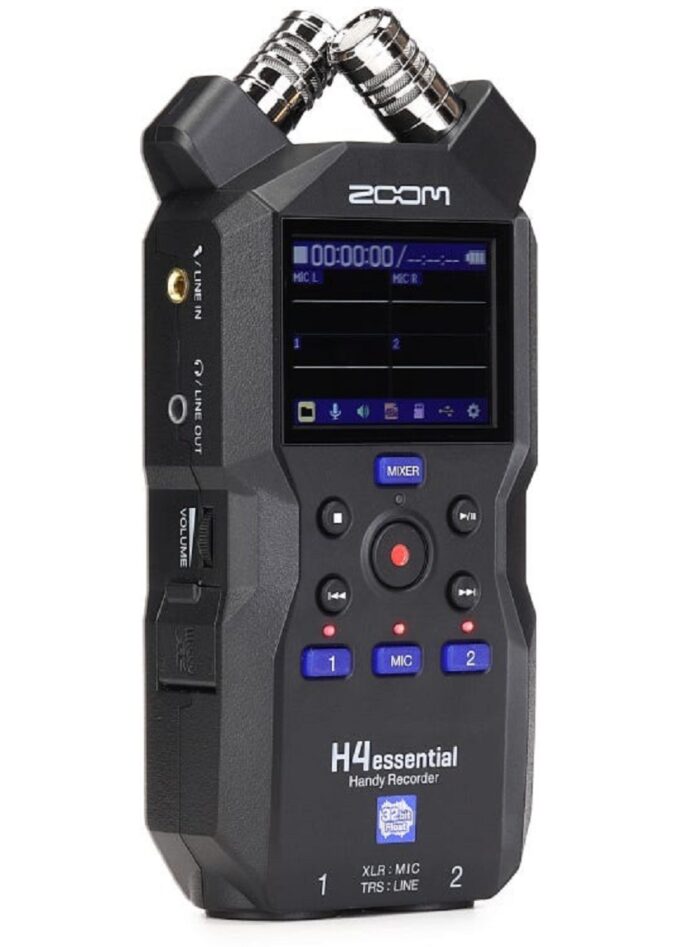 Zoom H4essential Handy Recorder_left angle