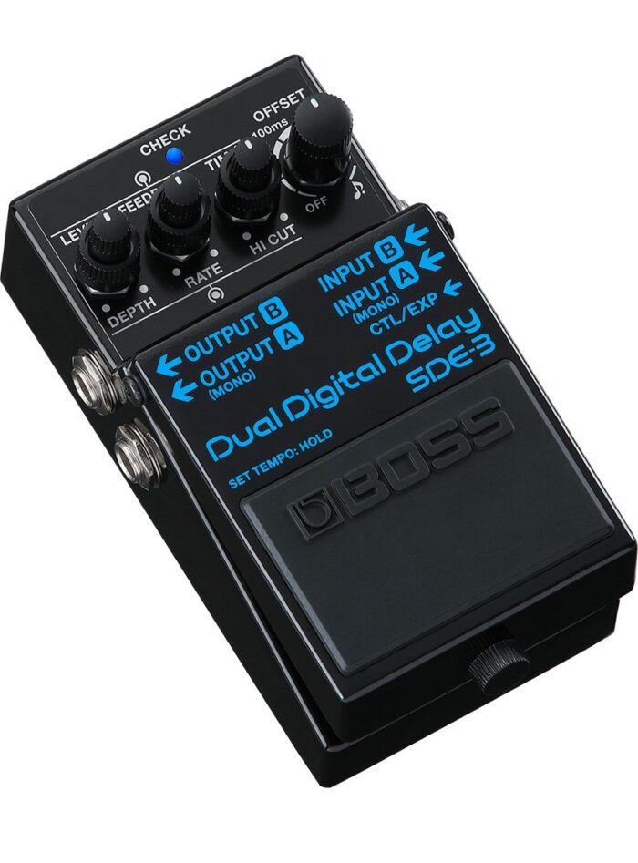 Boss SDE-3 Dual Digital Delay Pedal_left_angled