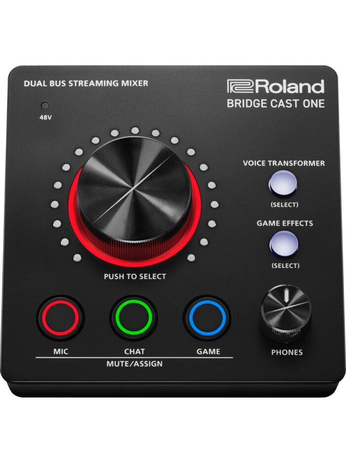 Roland Bridge Cast One Dual-bus Gaming Audio Mixer_top_angle_gal