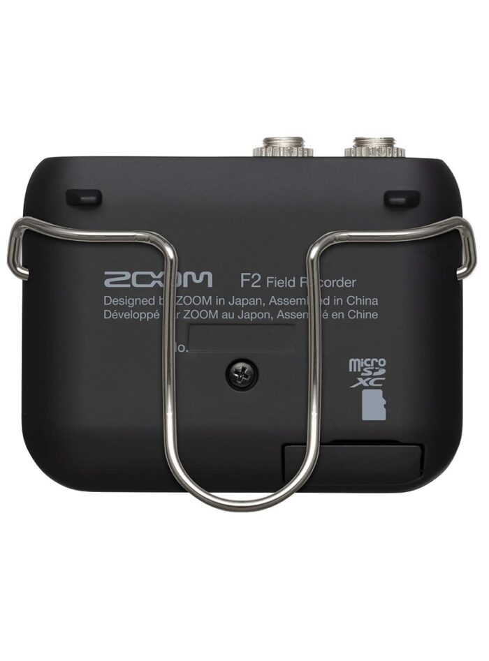 Zoom F2 Field Recorder & Lavalier Microphone_rear