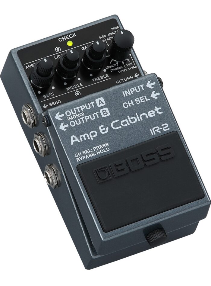 Boss IR-2 Amp & Cabinet Pedal_angled