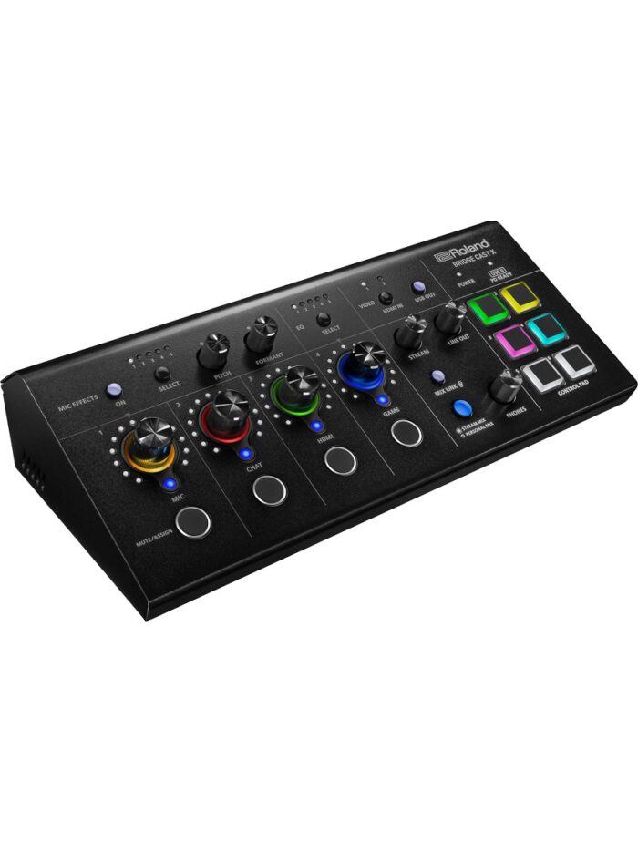 Roland Bridge Cast X Dual-bus Pro Streaming Mixer_angle_left_gal