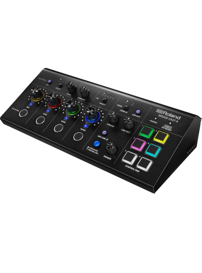 Roland Bridge Cast X Dual-bus Pro Streaming Mixer_angle_right_gal