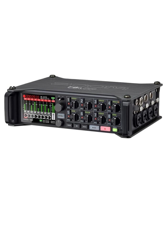 Zoom F8n Pro Multitrack Field Recorder_angled_03