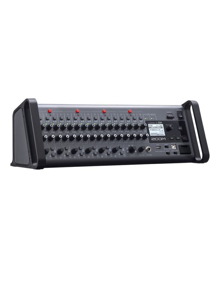 Zoom LiveTrak L-20R Digital Mixer_slant_A