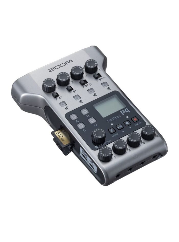 Zoom PodTrak-P4 Podcast Recorder_SDcard