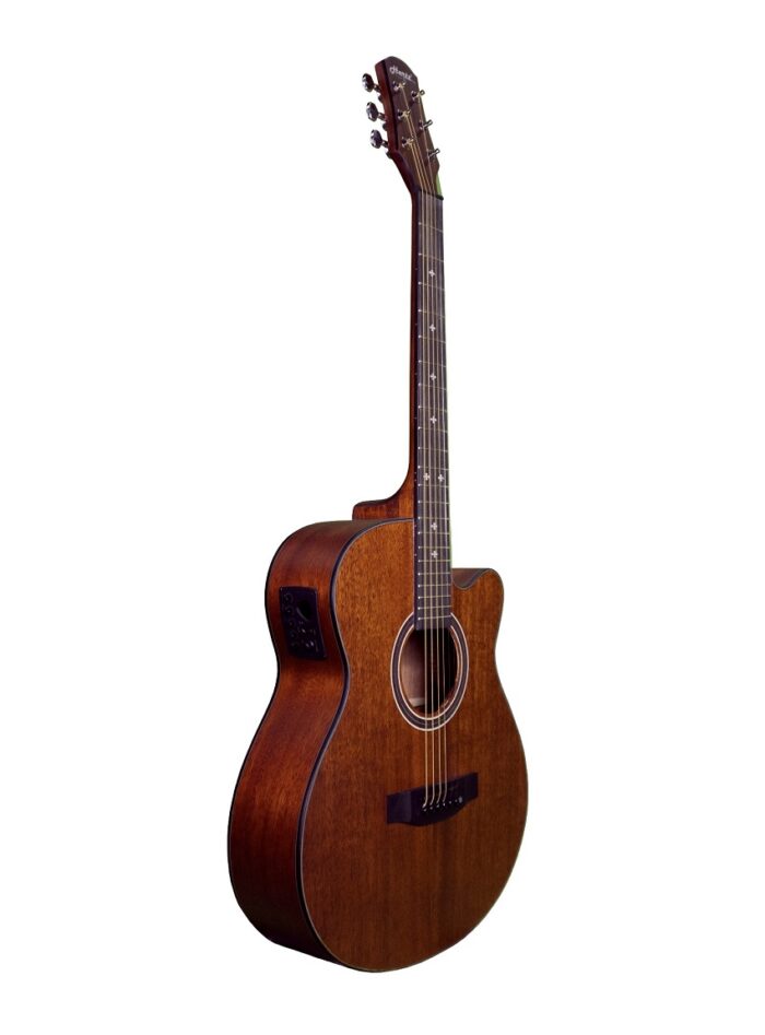 Hertz HZA-7000MGO Semi-Acoustic Guitar_angled