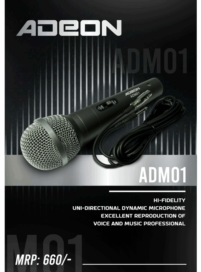 Adeon ADM01 Dynamic Microphone_specs