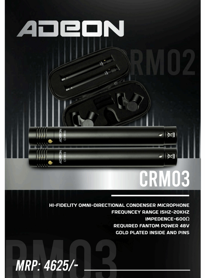 Adeon CRM03 Condenser Microphone_specs